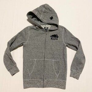 Roots Gray Kids Hoodie 9-10y Size Large